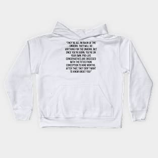 George Carlin Quote Kids Hoodie